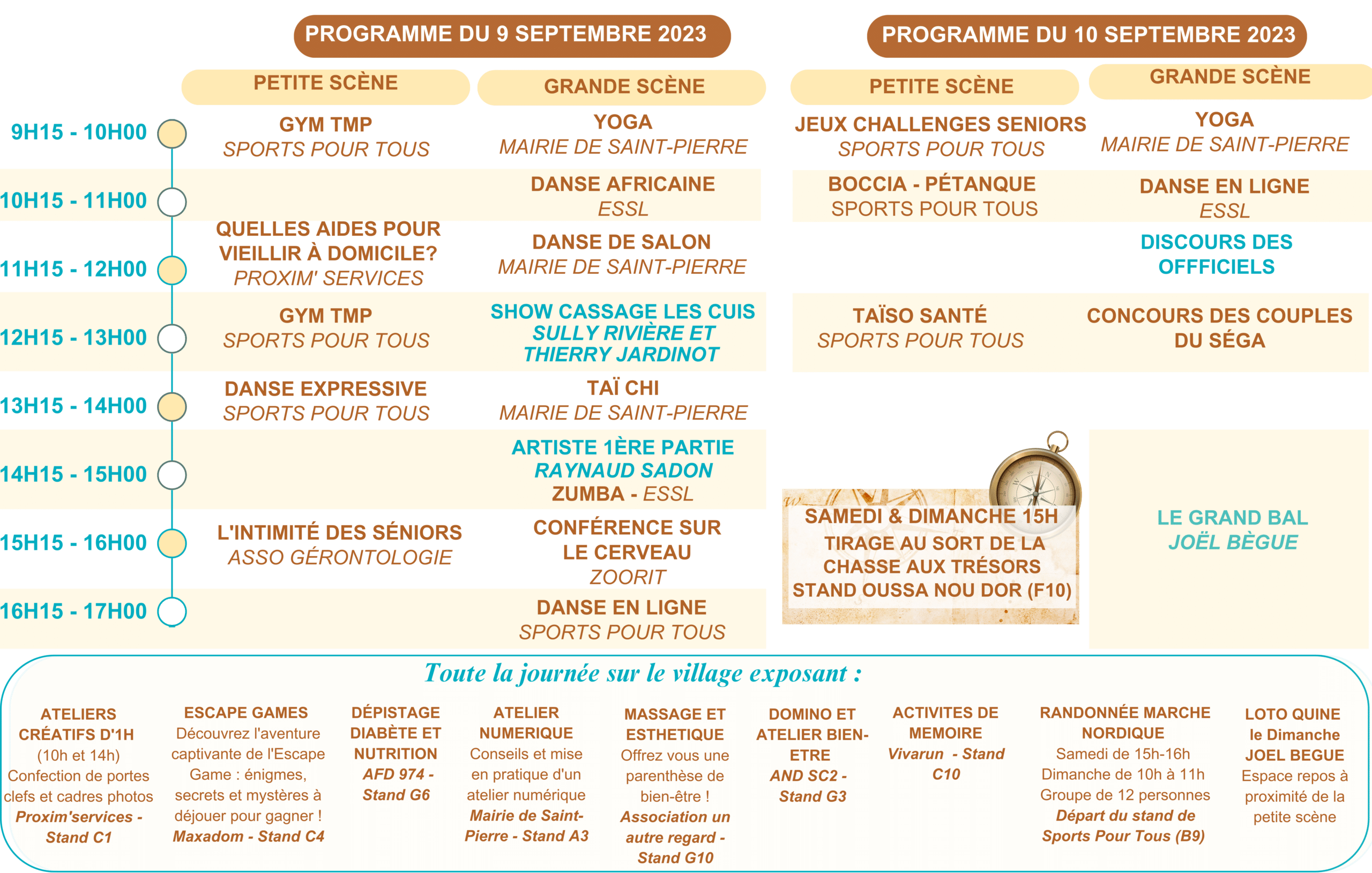 Programme SAlon des Seniors Réunion Saint Pierre
